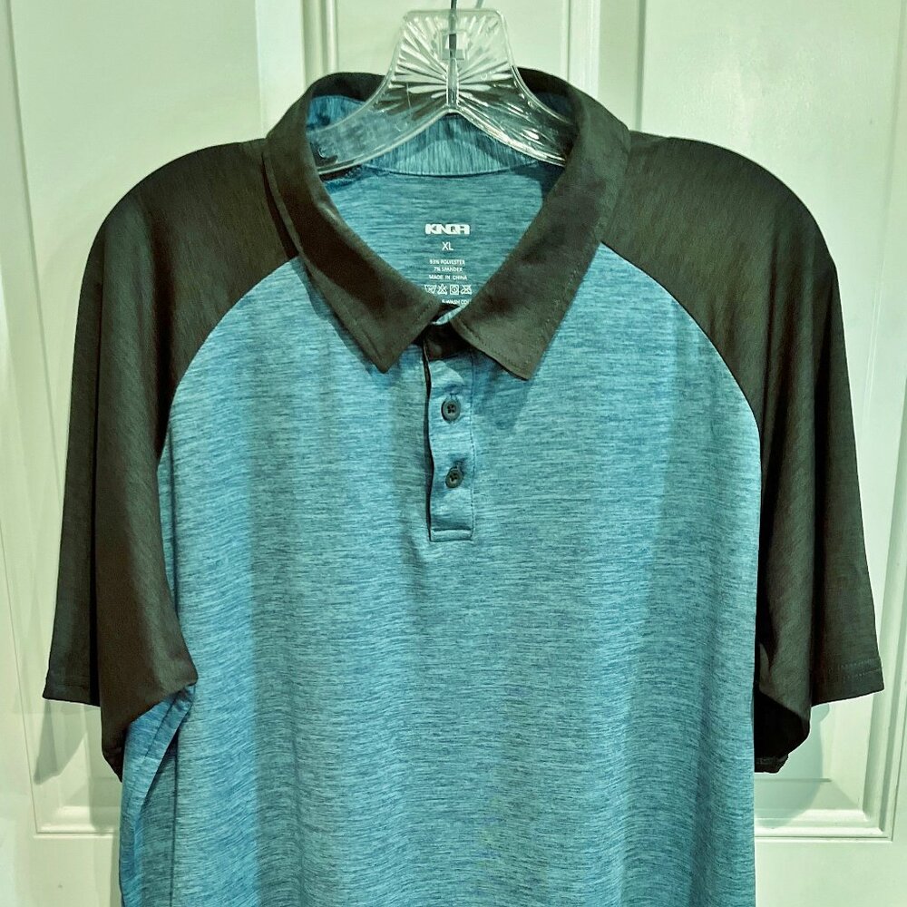 KNQR Mens Performance Polo XL Quick Dry Athletic Workout Running Golf Soft